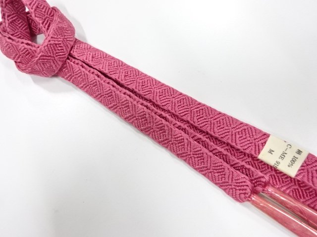 JAPANESE KIMONO / UNUSED HAND-TIED OBIJIME